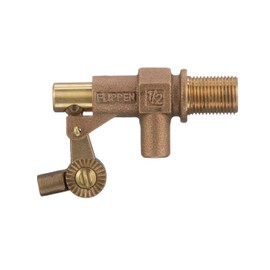 Watts 500 Series 1/2" Bronze Heavy Duty Float Valve, Female NPT Threaded Inlet, Tank Wall Mountable, Machined Flange, Serrated Arms, Replaceable Seals, Max Working Temperature 180° F