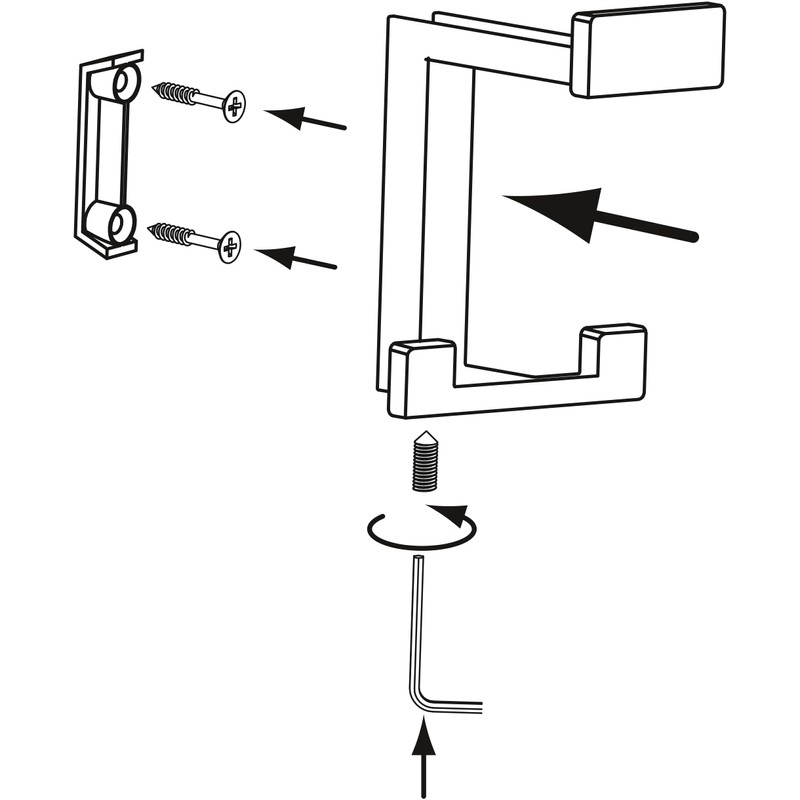 SIRO Doradus Hat Hook Width 70 mm Height 92 mm