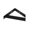 Autuwintor 10 Pcs Heavy Duty Black Steel L Shaped Shelf