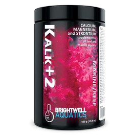 Brightwell Aquatics Kalk+2 - Advanced Calcium, Magnesium & Strontium Powdered Kalkwasser Supplement for Marine Fish and Aquariums