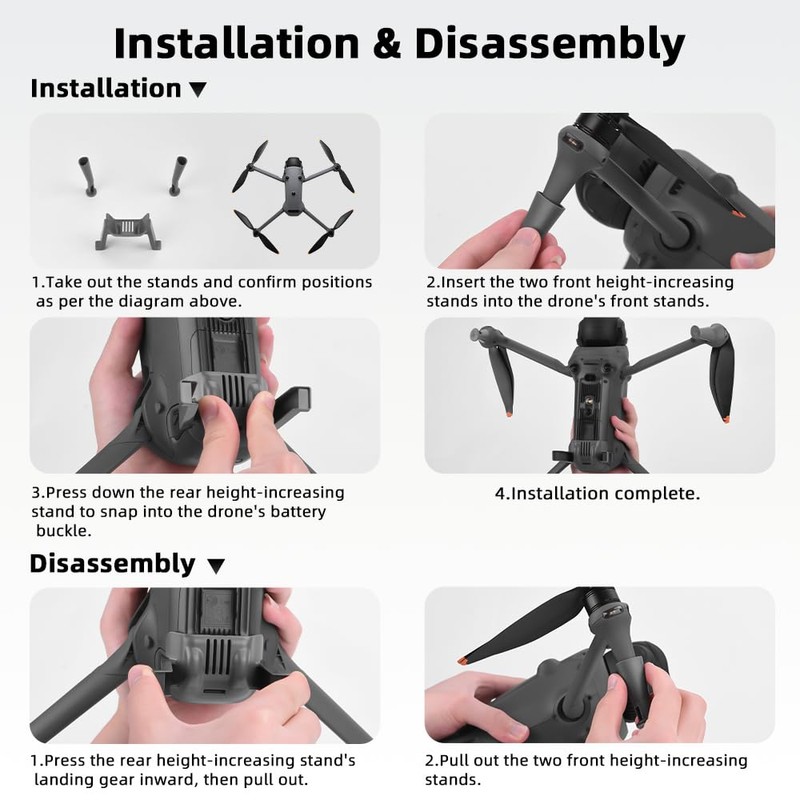 BTG Landing Gear for DJI Mavic 4 Pro Drone Accessories