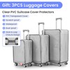 Luggage Sets 3 Piece (20/24/28): Expandable Carry-On Luggage with TSA