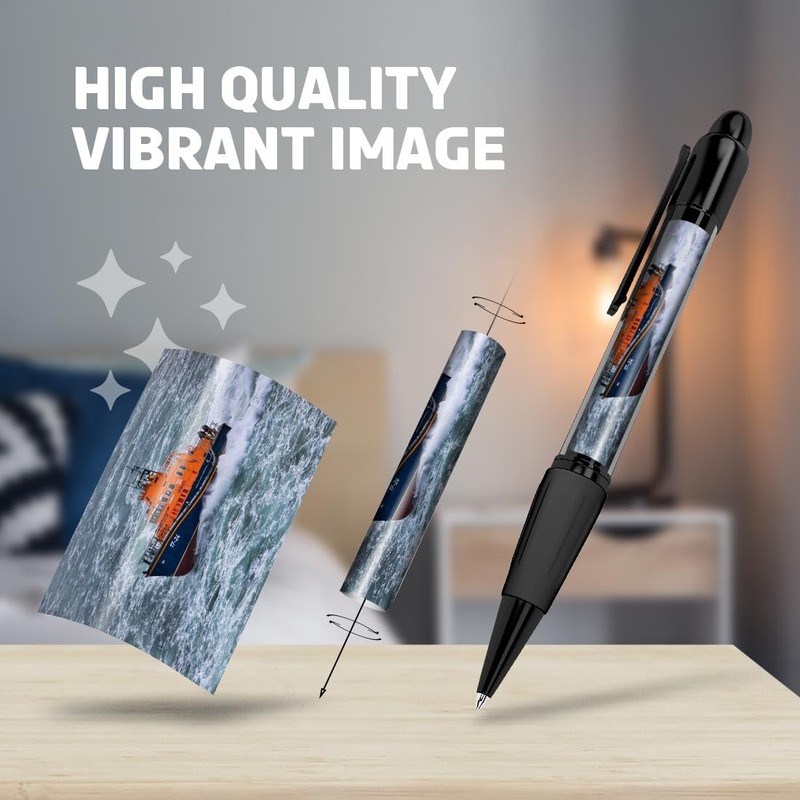 1x Black Ballpoint Pen (Photo Insert) - Aberdeen RNLI Lifeboat