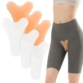 HYOUCH 6 PCS Camel Toe Concealer, Seamless Cameltoe Hider, Reusable Invisible Adhesive Silicone Camel Toe Underwear for Women, Anti-Cameltoe Cover for Leggings Ballet Yoga Pants