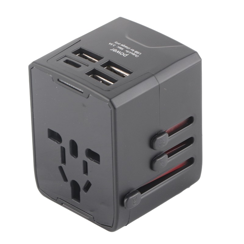 Universal Travel Adapter International Plug Power Converter Multi Outlets