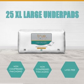 Super Absorbent True Care Incontinence Underpads, Extra Large, 30" X 36", (100)