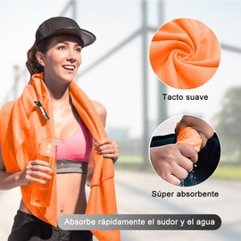 DAHAN Toalla de Microfibra 2 Pack, Toalla Deportiva Secado Rápido, Toalla Gym Suave y Ligero para Natacion, Deporte, Baño, Viajes, Yoga, Etc (Violeta)