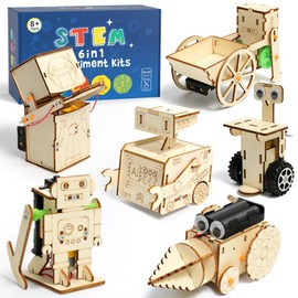 STEM Robot Toys Age 8 9 10 11 12 13 14, Science Experiments for Kids, Science Kits for Kids, Wooden Robot Engineering Kits Activity Toys Gifts for 8 9 10 11 12 13 14 Year Old Boys