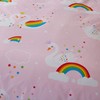 Catherine Lansfield Rainbow Swan Easy Care Single Duvet Set Pink