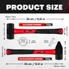C&T 2 Piece Hammer Set, 3lb Sledge Hammer-Drilling Hammer &