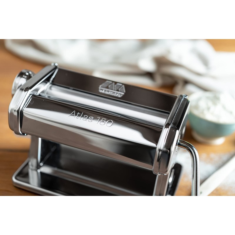 Marcato 8340 Atlas Pasta Dough Roller, Made in Italy, Includes