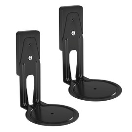 Sanus Fixed Speaker Wall Mounts for Sonos Era 100™ - Low Profile Speaker Mounts with Easy 3-Step Install & Included Hardware - Black Set of 2 Mounts
