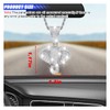 smilfuy Bling Elephant Diamond Car Mirror Interior Hanging Ornament, Lucky