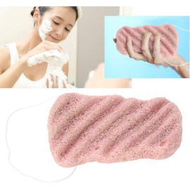 Esponjas de baño, esponja de ducha Konjac, esponjas faciales exfoliantes suaves con piel sensible, limpiador corporal limpia suavemente para una piel más suave y radiante, limpieza facial suave y exfoliante