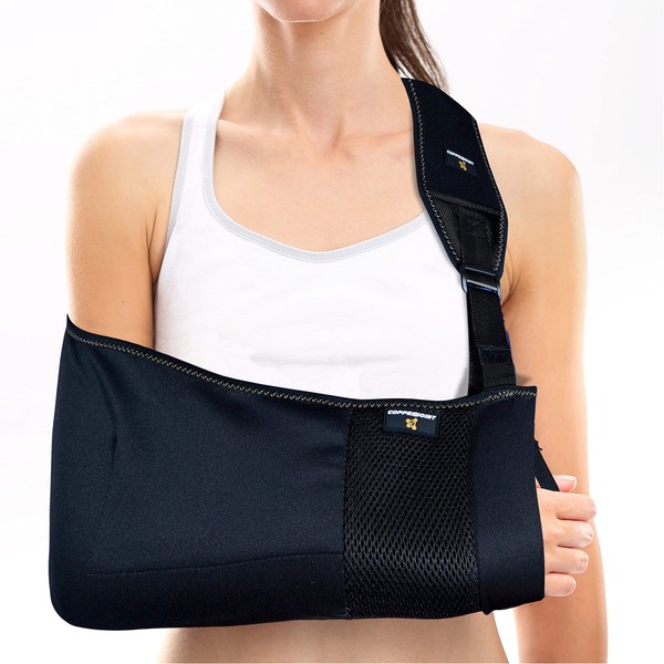 Shoulder and Arm Sling for Men & Women - Arm Sling for Shoulder Injury Recovery - Comfortable Arm Sling for Wrist Injury - Copper-Infused Arm Sling Shoulder Immobilizer - Elbow Sling by CopperJoint