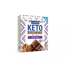 LUNA | Keto Brownie Bites - Organic Almonds, Baked | Walnut Fudge, (12) Brownies