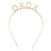 Soochat Valentine's Day Headbands Rhinestone XOXO Headband Glitter XO Hair
