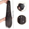 18inch Claw Clip Ponytail Hair Extension,High Temperature Fiber