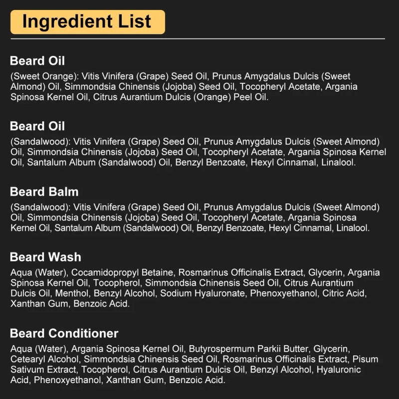 Kit De Cuidado De Barba Xikezan Para Hombre, Juego De