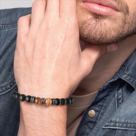 Inspirational Bracelets for Men Tiger Eye Bracelets Pulseras Para Hombres Christian Gifts for Men Son Graduation Anniversary Valentine's Day Christmas Sometimes You Forget That You Are Awesome Gifts