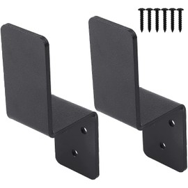 YZZHAJ 2x4 Door Barricade Brackets| Door Barricade Closed Bar Holder| Heavy Duty Metal Drop Open Bar Security Door Lock Bracket Fits 2x4 Boards|Sturdy and Effective Security Measure