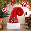 JellyArch Santa Hat Christmas Tree Topper with Holly Decor Large