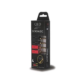 QED Screwloc 4MM Banana Plugs 4 pack
