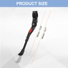 sourcing map Back Bike Kickstand Aluminium Adjustment Bicycle Single-Side Kick