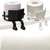 読書トイレットペーパーホルダー 3Dプリント 2個入り 自立式 トイレットペーパー 収納ラック 面白い かわいい ティッシュロールオーガナイザー 簡単設置