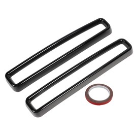 Front Grill Grille Inserts Guards Cover Trim Replacement for Dodge Challenger 2015 to 2020 Glossy Black