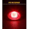 Partsam 2Pcs Watermelon Lights Red LED Stop Turn Tail Marker