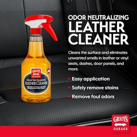 Griot's Garage 10971 Limpiador de Piel con Eliminación de Olores para Interior de Auto, 22 oz