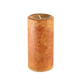 Jeco Inc. 3" x 6" Rain Lissed Oak Leaf Brown Scented Pillar Candle, 3&quot x 6&Quoth