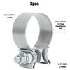 Vitonsbay 2.75 Inch Exhaust Clamp,2 3/4 Narrow Exhaust Band Clamp