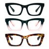 Reading Glasses for Women Oprah Style Oversized Square Spring Hinge