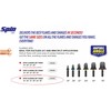 SPIN F6000 6-Piece Drill Bit Flaring Set 1/4, 3/8, 1/2,