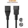 CableCreation [10-Pack] 1 Foot 18AWG Standard Computer Power Adapter Cord