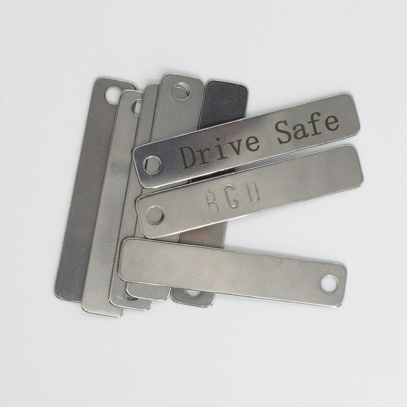 StayMax Metal Engraving Blanks Stamping Blanks Stainless Steel Rectangle Blank