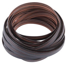 GORGECRAFT 35 Yard Plastic Rattan Wicker Roll Brown Synthetic Embossing Weaving Rattan Strip Wicker Rattan Repair Material Supplies for Wicker Furniture Repair Replacement Knit Chair Table Basket