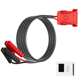 Jumper Adapter Cable for Milwaukee M18 18V Jumper Cable Adapter to Jump Starting a Car Light Truck Using Tool Battery 8AWG 5.9FT Heavy Duty Cables Clamps