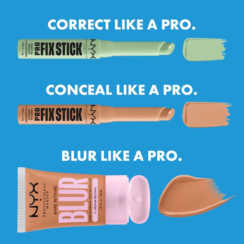NYX PROFESSIONAL MAKEUP Pro Fix Stick Correcting Concealer, Buildable Medium