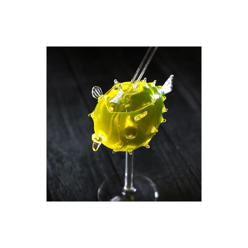 bar@drinkstuff Fairytale Cocktail Glasses (Stemmed Puffer Fish, Pack of 4)