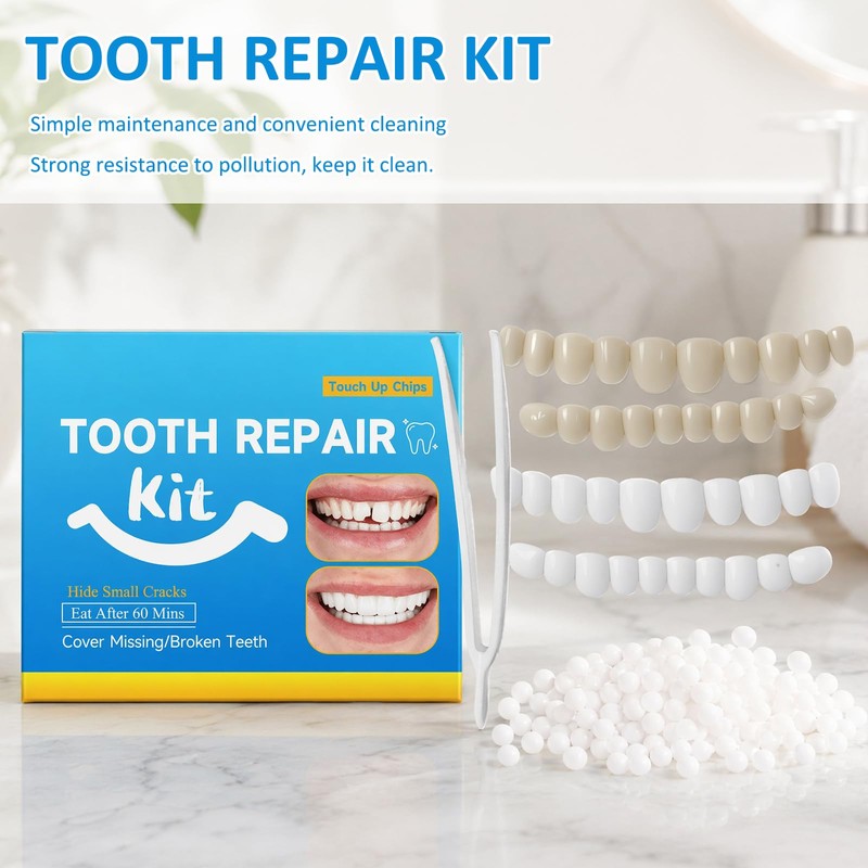6 Pairs Dentures Dentures Complete 60 g Teeth Gel 3