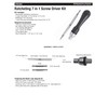 Penn State Industries PKSDKRA 7-Function Ratcheting Screwdriver Kit Woodturning Project