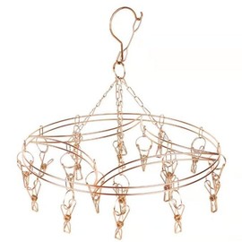 Bare & Co. - FULL 316 Grade Stainless Steel Peg Hanger - Curve Design - Rose Gold (20 pegs)