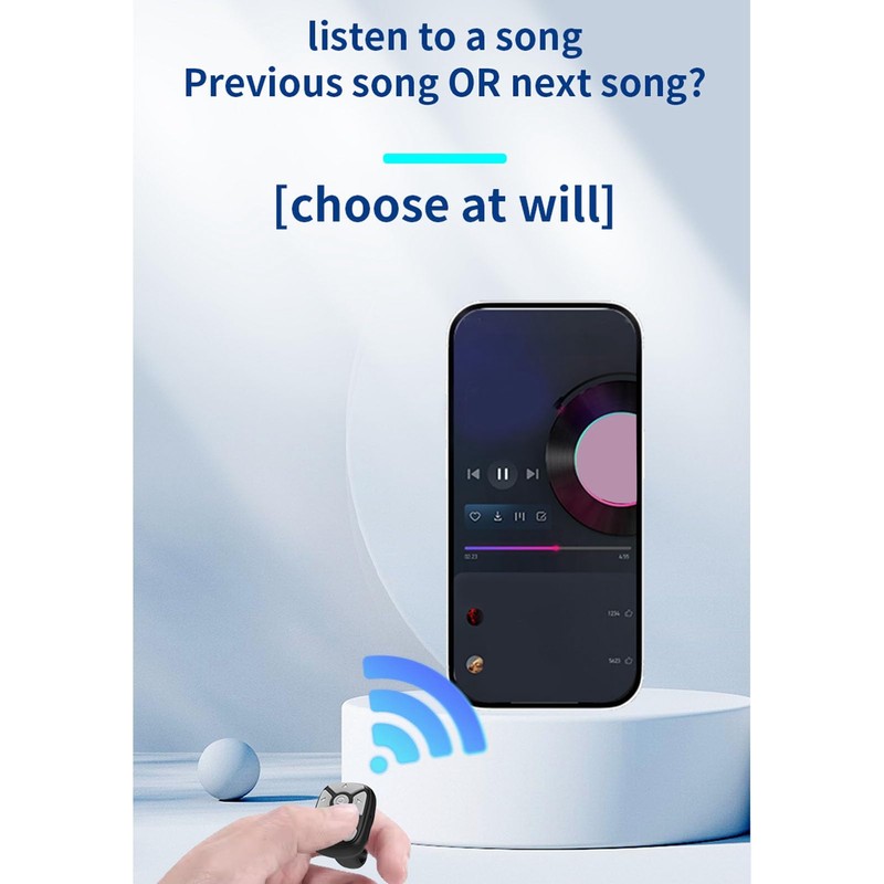 Remote Control for TikTok, APP Page Turner, Camera Remote Shutter,