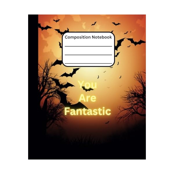  Halloween Composition Notebook: College Ruled, 7.5 x 9.25, Matte