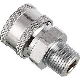 High Pressure Washer Ball Valve Kit, 3/8 Inch Quick Connect for Power Washer Hose, 4500 PSI