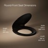 KOHLER 4639-RL-7 Cachet ReadyLatch Round Toilet Seat Soft Close, Black