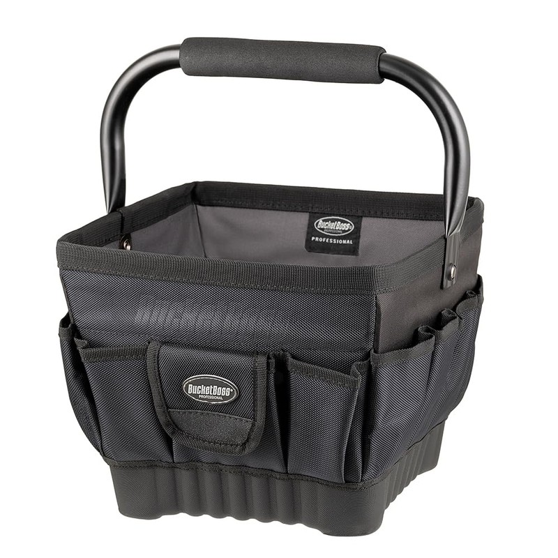 Bucket Boss Pro Tool Tote 11 Tool Bag in Black,
